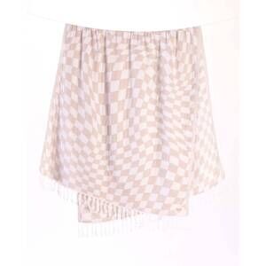NEW TEEMA TOWELS turkish towel in tan checkmate